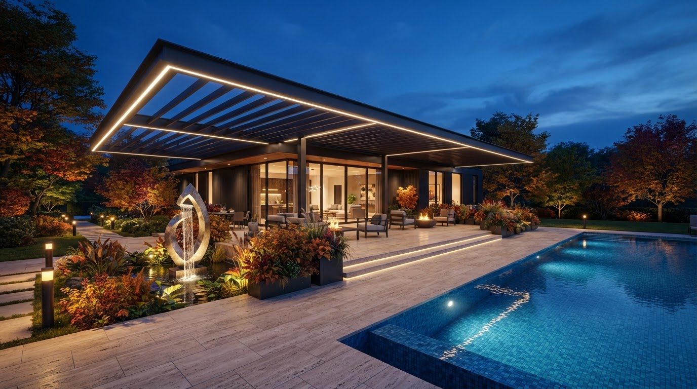 Futuristic Backyard Concept 25 Back Yard futuristic concept visualisation modern home and. Images Created by www.future-home.shop