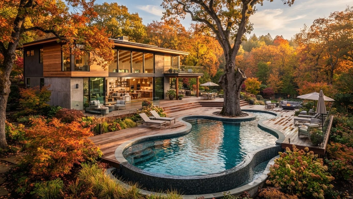 Modern Swimming Pool Concept 33 Swimming Pools futuristic concept visualisation modern home. Images Created by www.future-home.shop
