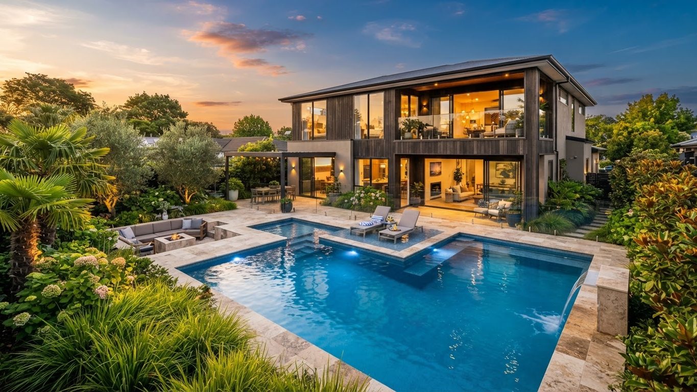 Modern Swimming Pool Concept 27 Swimming Pools futuristic concept visualisation modern home. Images Created by www.future-home.shop