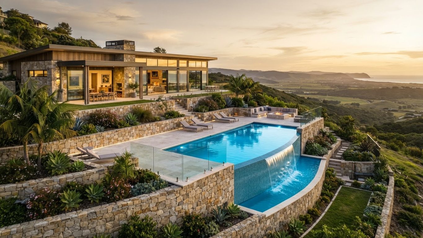Modern Swimming Pool Concept 20 Swimming Pools futuristic concept visualisation modern home. Images Created by www.future-home.shop