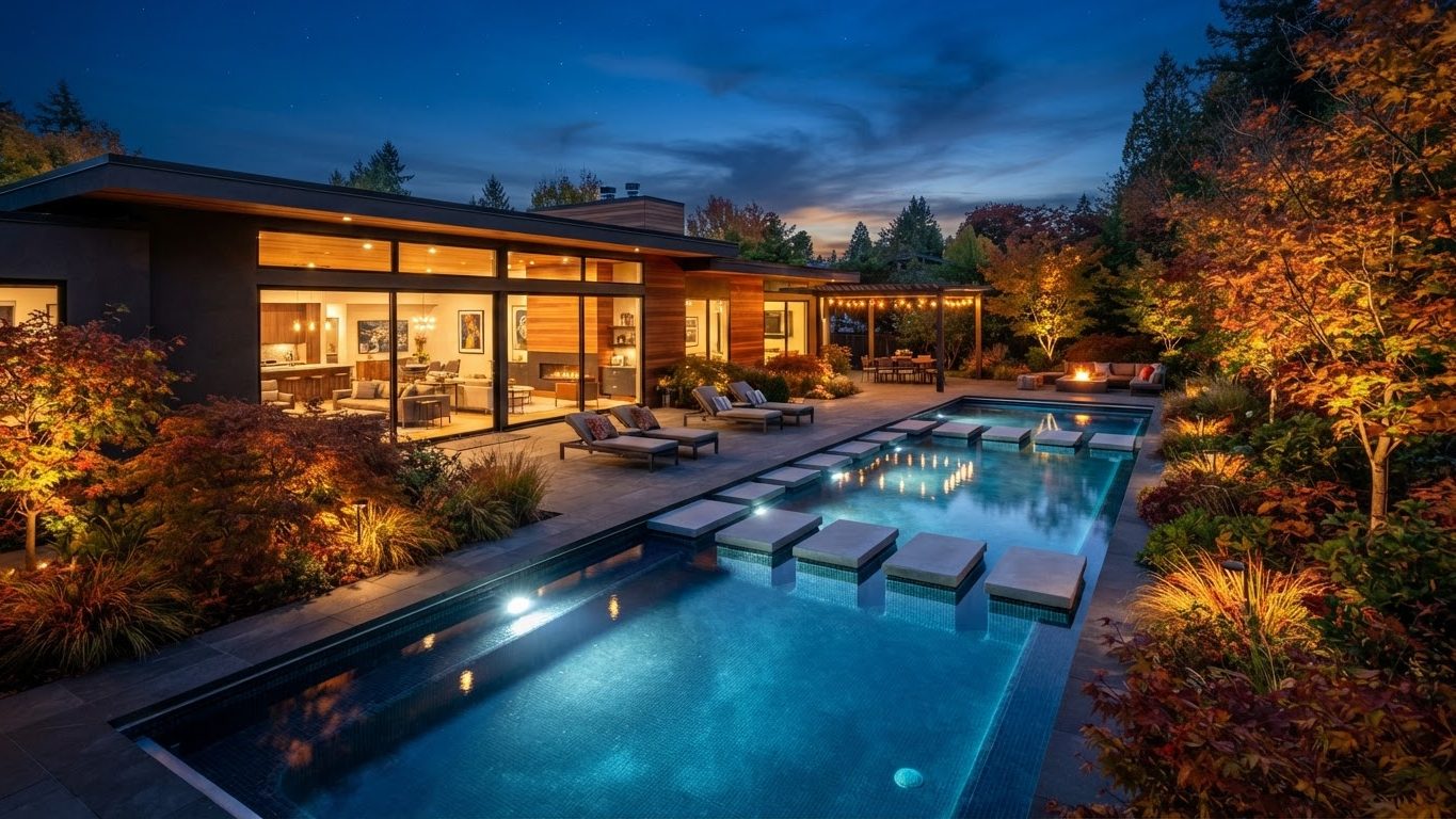 Modern Swimming Pool Concept 24 Swimming Pools futuristic concept visualisation modern home. Images Created by www.future-home.shop