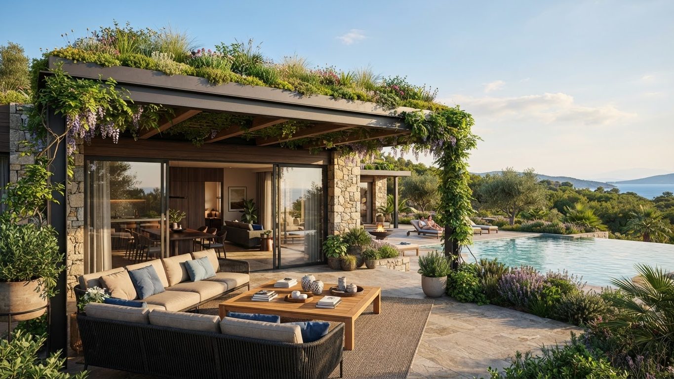 Pergola & Patio Concept 11 Pergolas & Patios futuristic concept visualisation modern. Images Created by www.future-home.shop