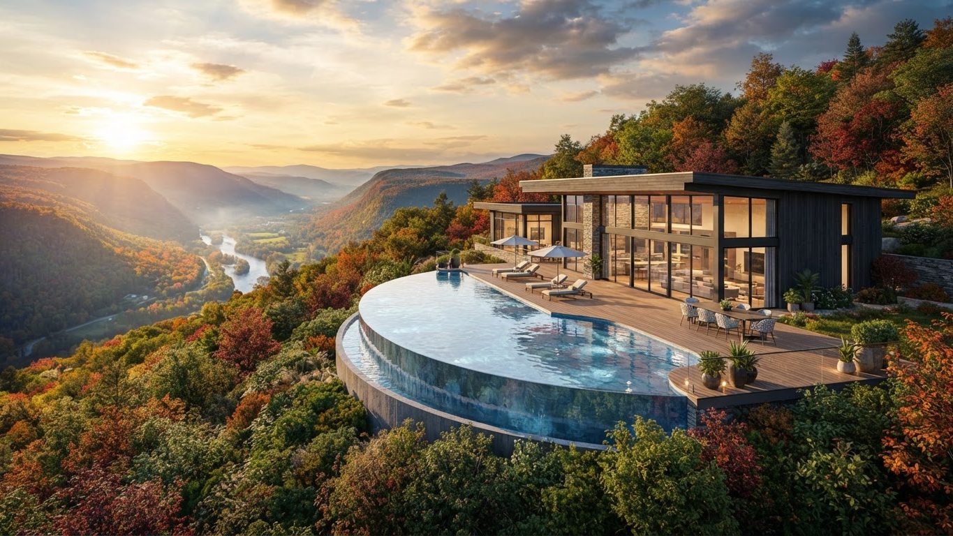 Modern Swimming Pool Concept 25 Swimming Pools futuristic concept visualisation modern home. Images Created by www.future-home.shop