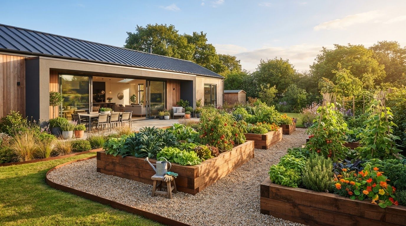 Garden Design Concept 01 Garden Design futuristic concept visualisation modern home and. Images Created by www.future-home.shop