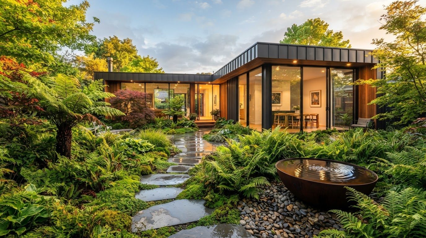 Garden Design Concept 17 Garden Design futuristic concept visualisation modern home and. Images Created by www.future-home.shop