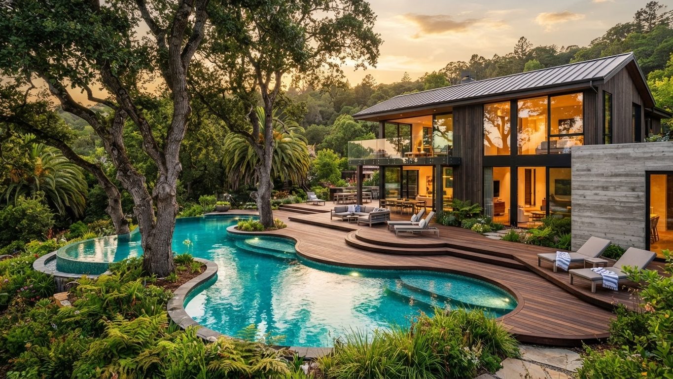 Modern Swimming Pool Concept 13 Swimming Pools futuristic concept visualisation modern home. Images Created by www.future-home.shop