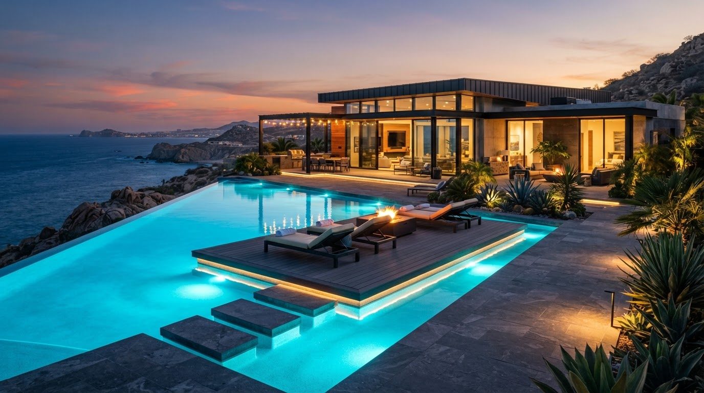 Futuristic Backyard Concept 01 Back Yard futuristic concept visualisation modern home and. Images Created by www.future-home.shop
