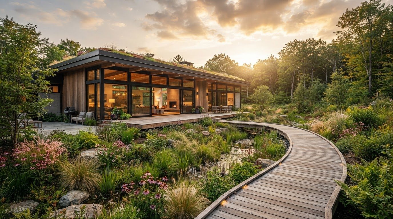 Landscape Design Concept 16 Landscape Design futuristic concept visualisation modern home and. Images Created by www.future-home.shop