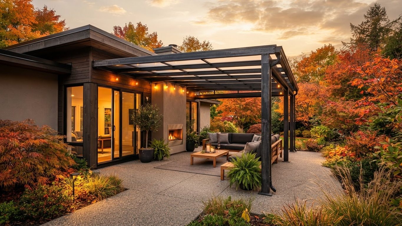 Pergola & Patio Concept 26 Pergolas & Patios futuristic concept visualisation modern. Images Created by www.future-home.shop