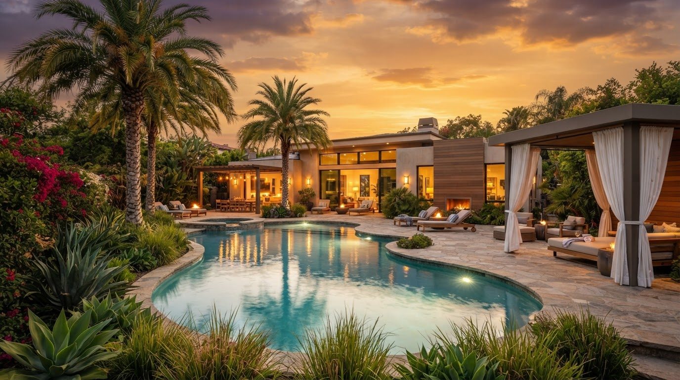 Futuristic Backyard Concept 29 Back Yard futuristic concept visualisation modern home and. Images Created by www.future-home.shop