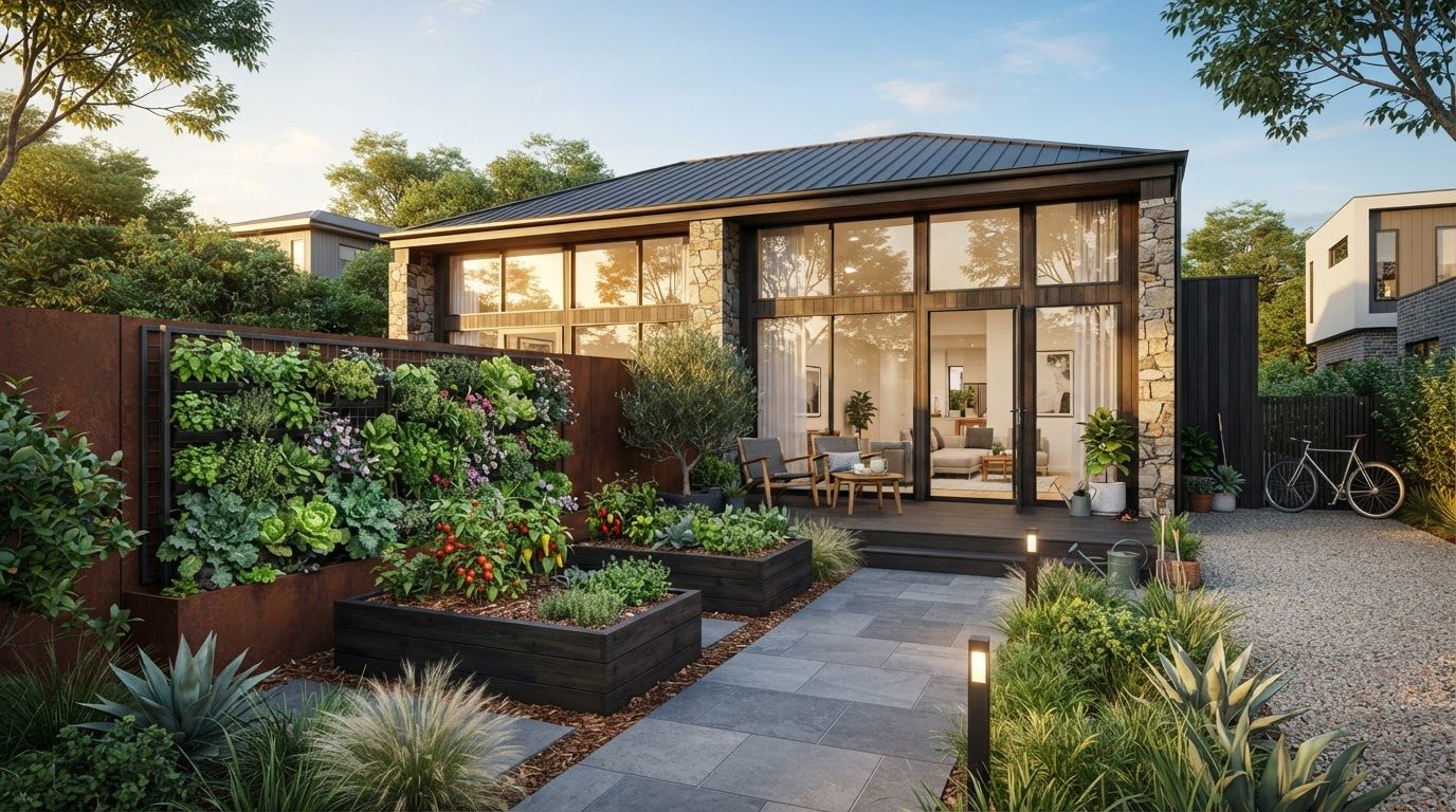 Garden Design Concept 11 Garden Design futuristic concept visualisation modern home and. Images Created by www.future-home.shop