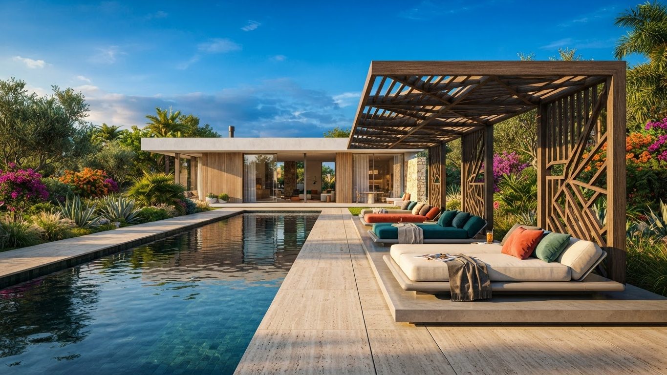 Outdoor Furniture Concept 31 Outdoor Furniture futuristic concept visualisation modern home and. Images Created by www.future-home.shop