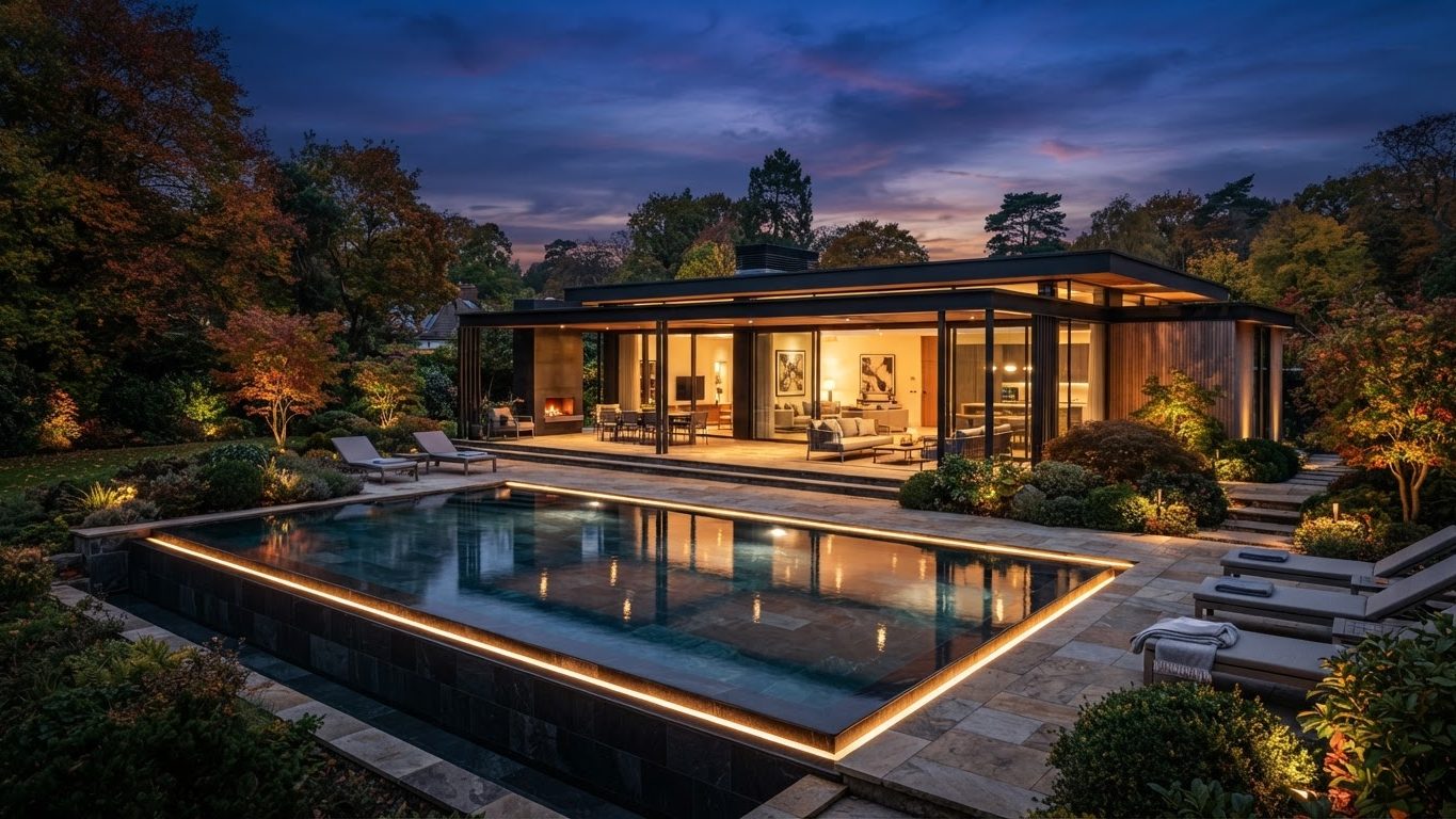 Modern Swimming Pool Concept 21 Swimming Pools futuristic concept visualisation modern home. Images Created by www.future-home.shop