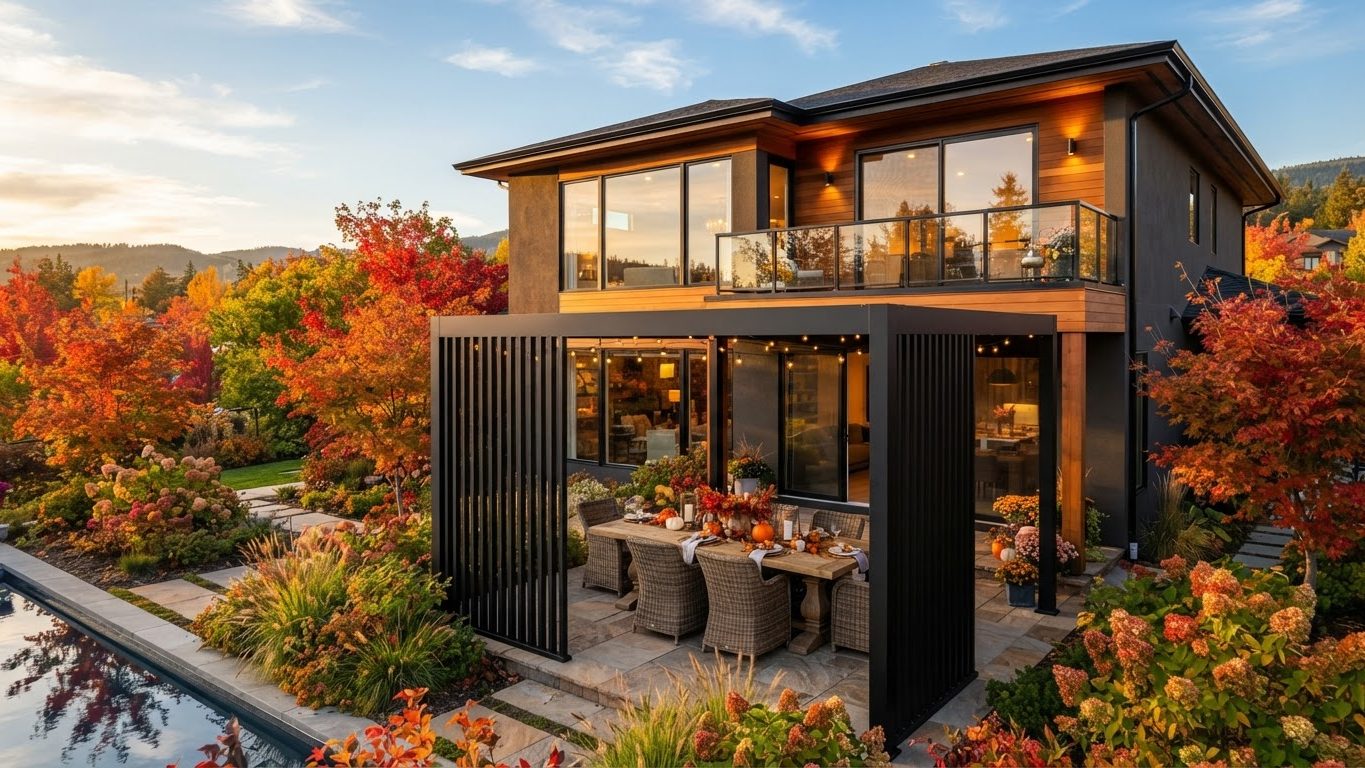 Pergola & Patio Concept 38 Pergolas & Patios futuristic concept visualisation modern. Images Created by www.future-home.shop