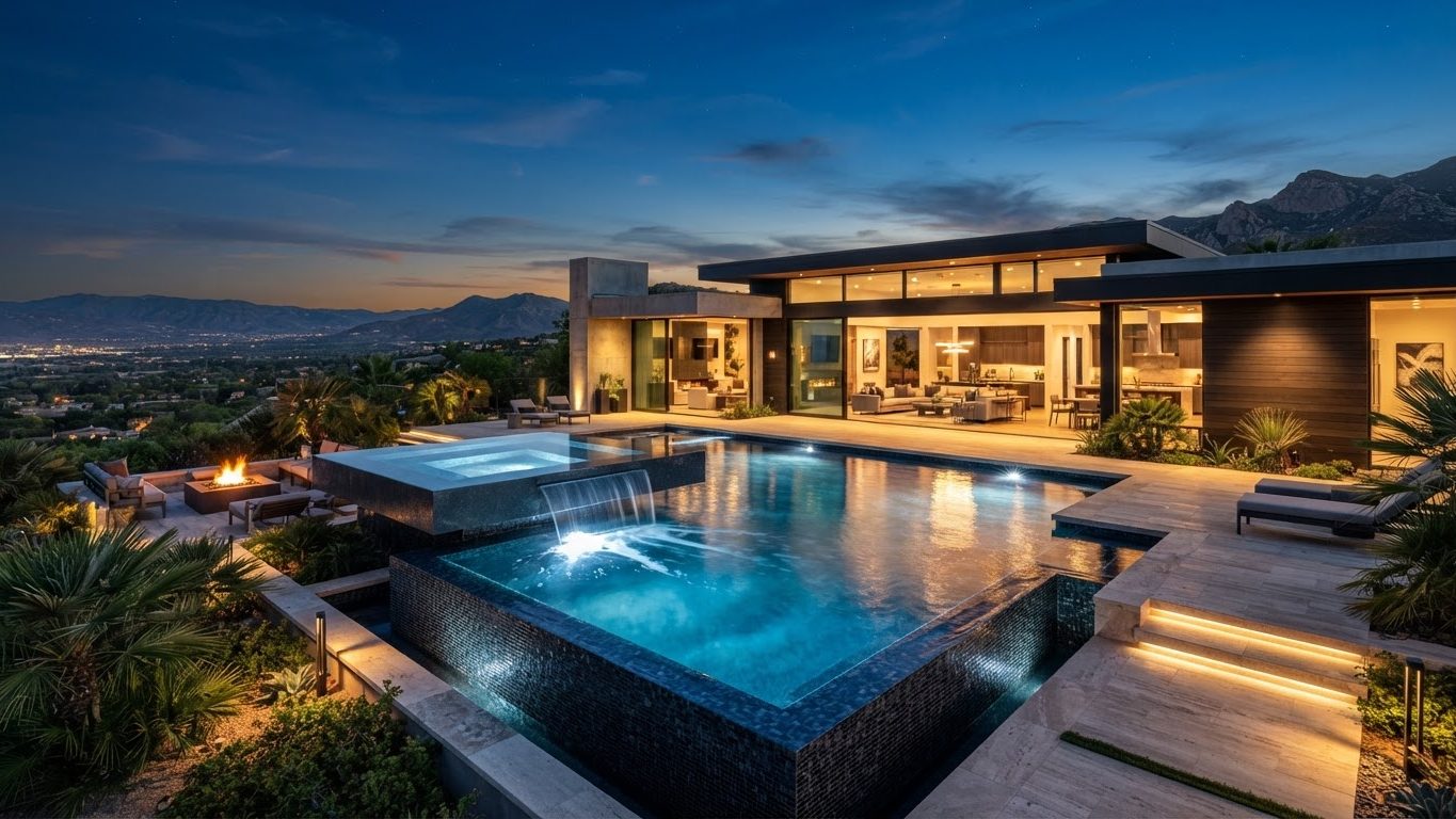 Modern Swimming Pool Concept 11 Swimming Pools futuristic concept visualisation modern home. Images Created by www.future-home.shop