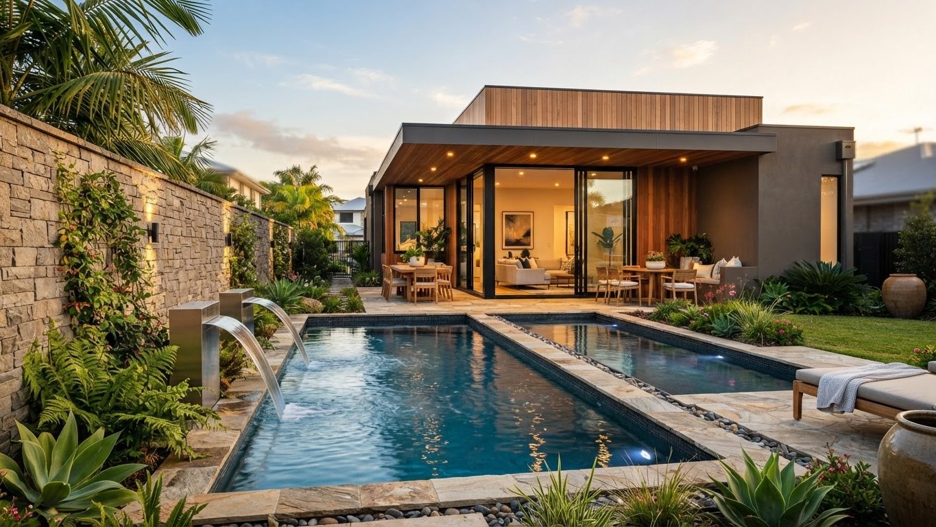 Modern Swimming Pool Concept 17 Swimming Pools futuristic concept visualisation modern home. Images Created by www.future-home.shop