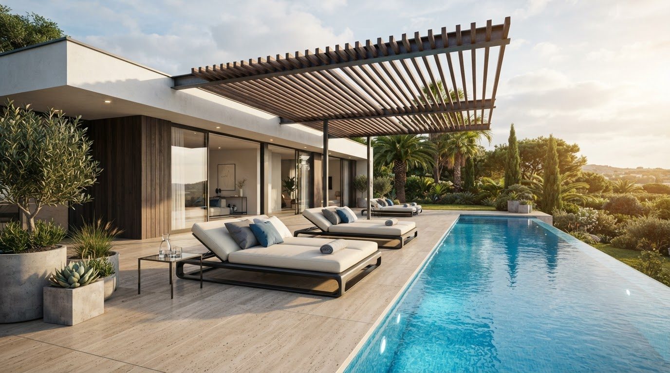 Outdoor Furniture Concept 11 Outdoor Furniture futuristic concept visualisation modern home and. Images Created by www.future-home.shop