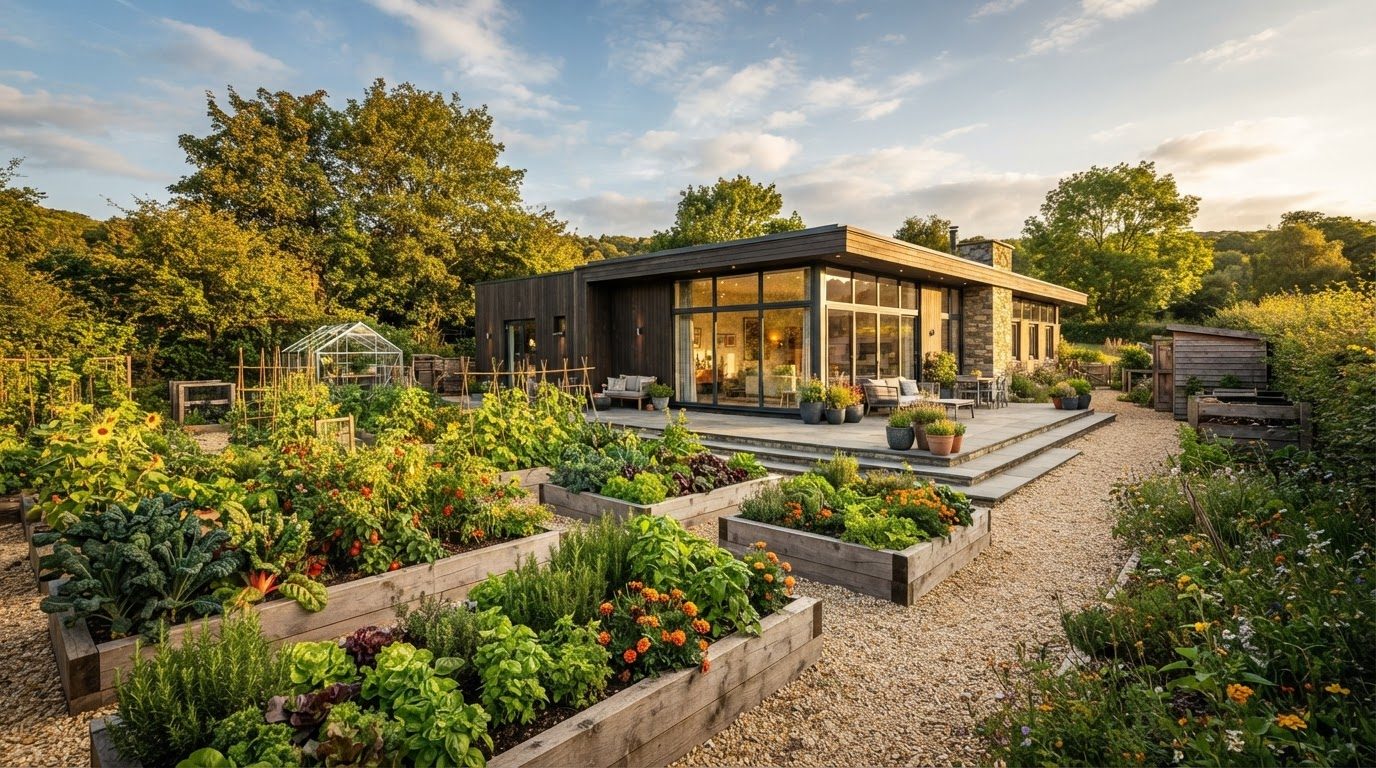 Garden Design Concept 21 Garden Design futuristic concept visualisation modern home and. Images Created by www.future-home.shop