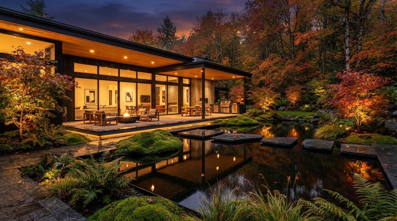 Futuristic Backyard Concept 26 Back Yard futuristic concept visualisation modern home and. Images Created by www.future-home.shop