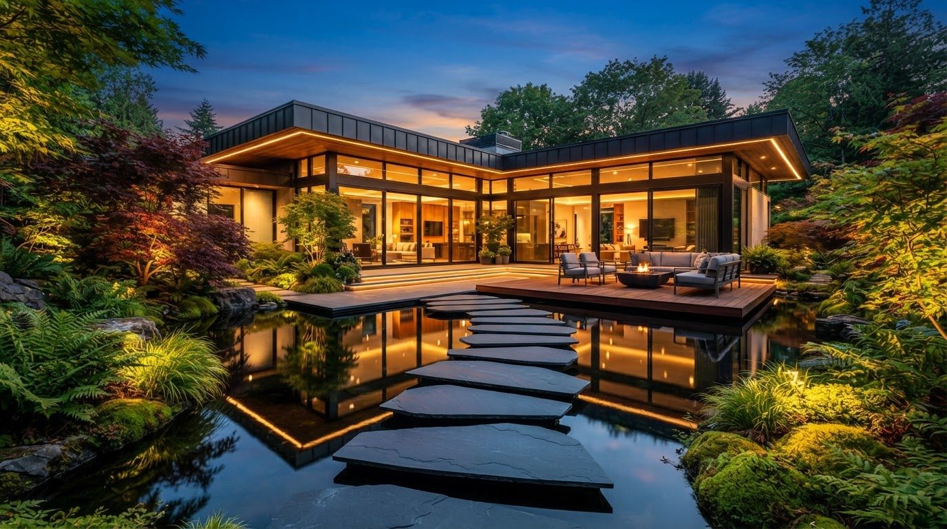 Futuristic Backyard Concept 06 Back Yard futuristic concept visualisation modern home and. Images Created by www.future-home.shop