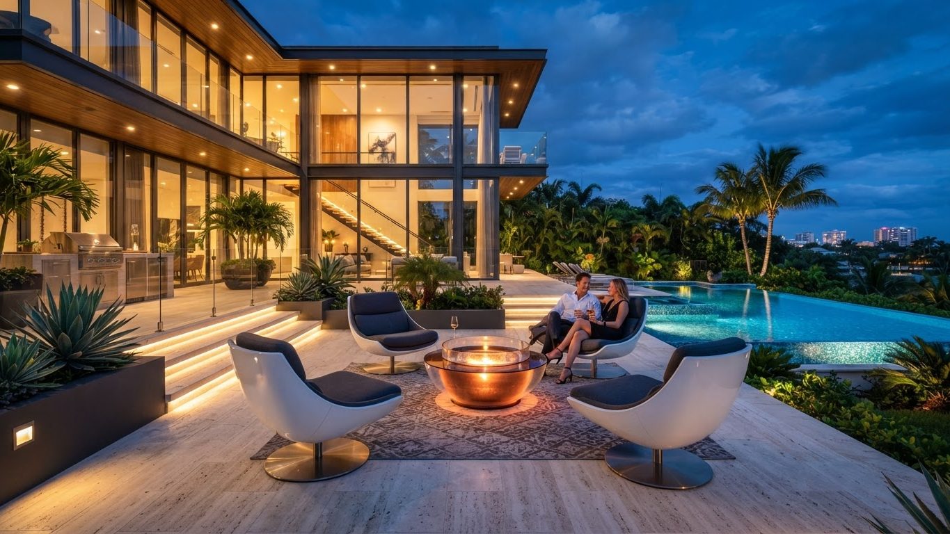 Outdoor Furniture Concept 19 Outdoor Furniture futuristic concept visualisation modern home and. Images Created by www.future-home.shop