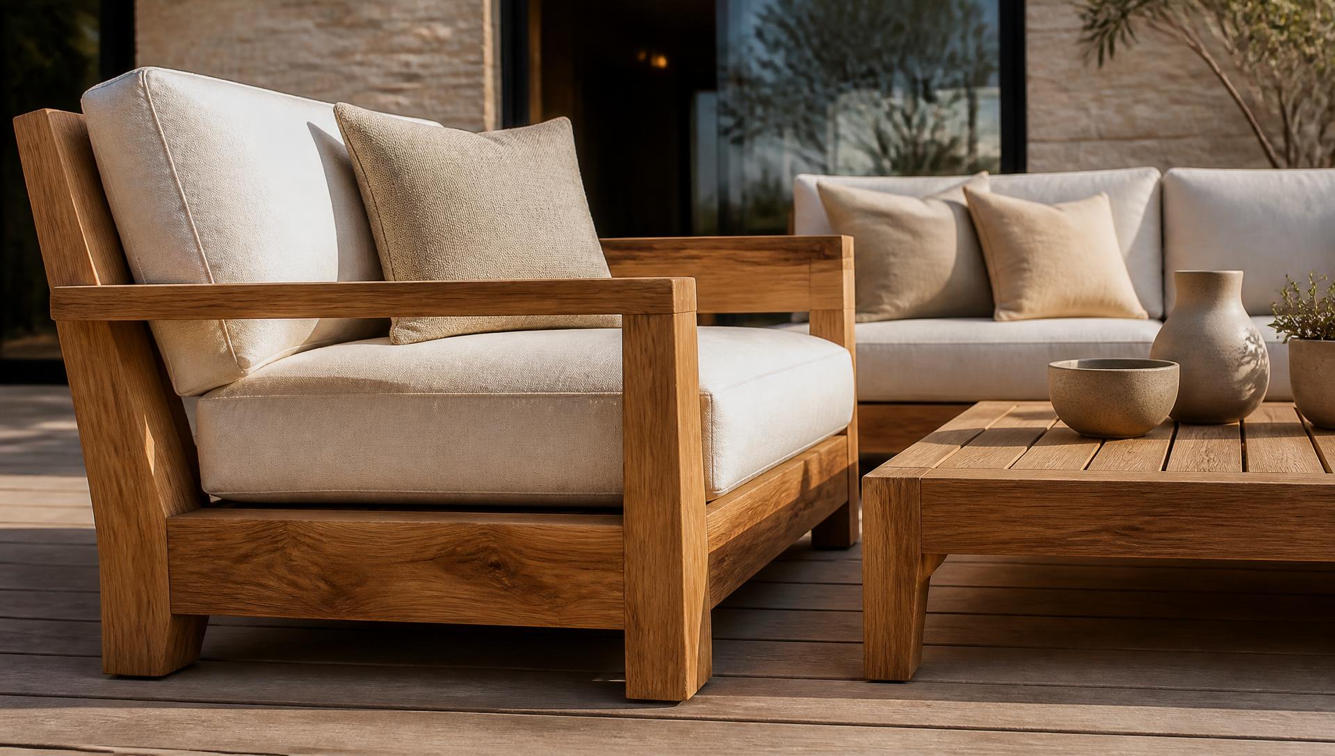 F1 Left Outdoor Furniture design concept visualisation photo modern home and garden. Images Created by www.future-home.shop