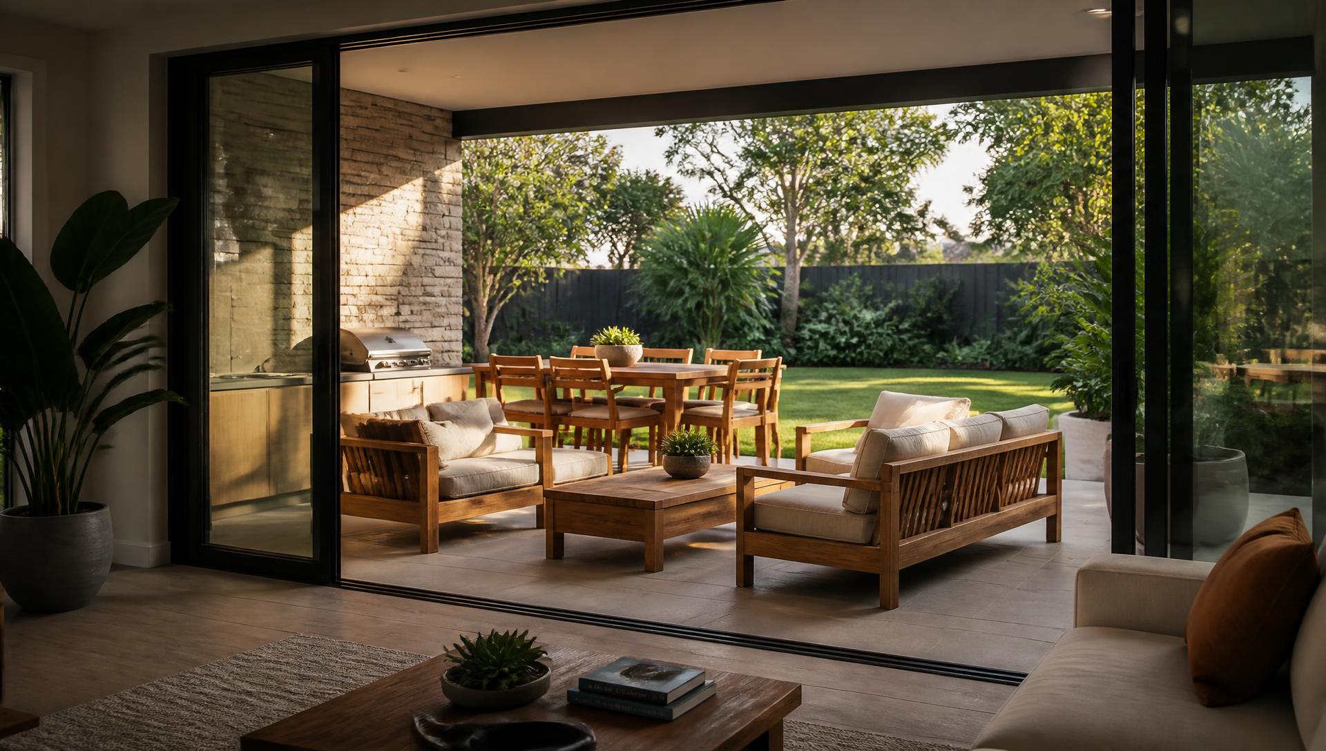 F1 Rear Outdoor Furniture design concept visualisation photo modern home and garden. Images Created by www.future-home.shop
