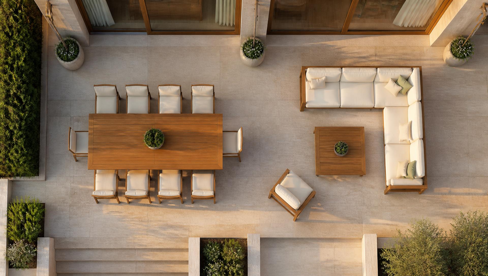 F1 Top Outdoor Furniture design concept visualisation photo modern home and garden. Images Created by www.future-home.shop