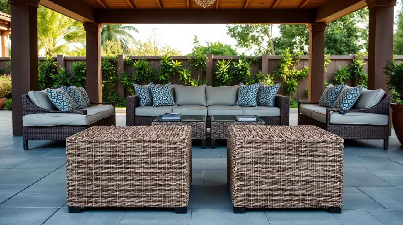 Fc 15 Outdoor Furniture design concept visualisation photo modern home and garden. Images Created by www.future-home.shop