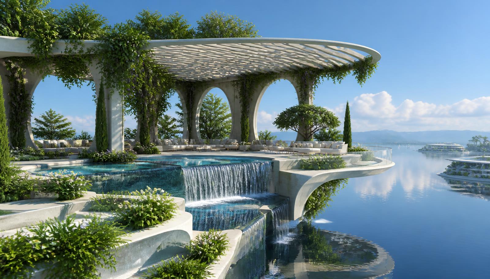Fg 24 Future Garden Designs design concept visualisation photo modern home and. Images Created by www.future-home.shop