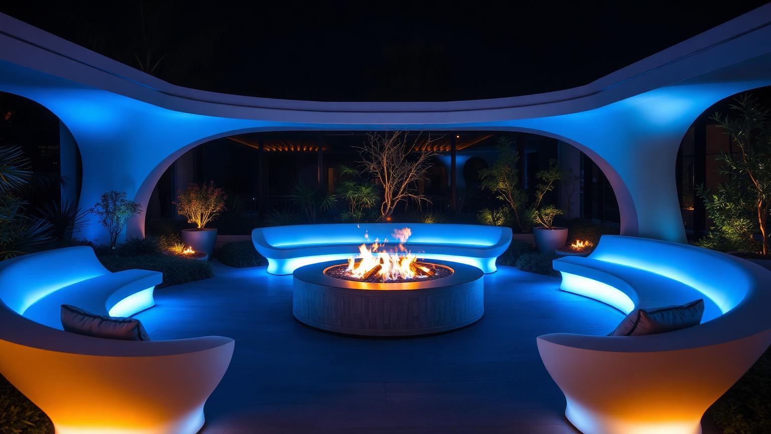 Fo Outdoor Furniture design concept visualisation photo modern home and garden landscaping. Images Created by www.future-home.shop