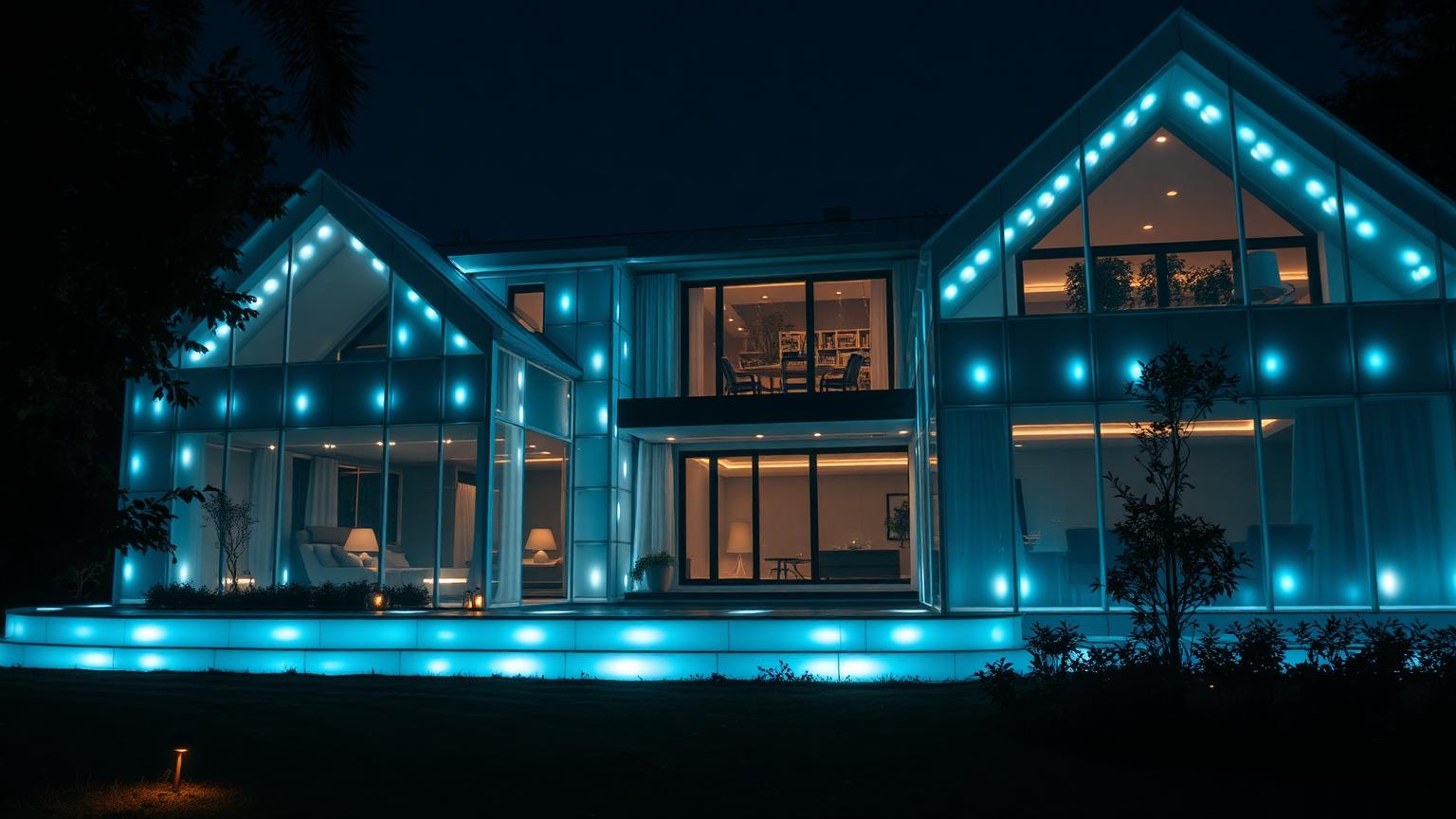 Future Materials, Self-Powered Homes and Energy Design modern home and garden landscaping. Images Created by www.future-home.shop