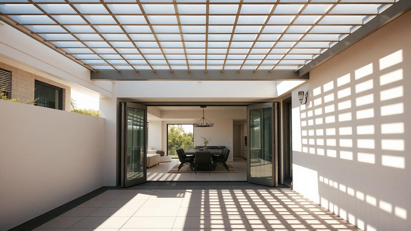 G1 Rear Pergola Designs design concept visualisation photo modern home and garden. Images Created by www.future-home.shop