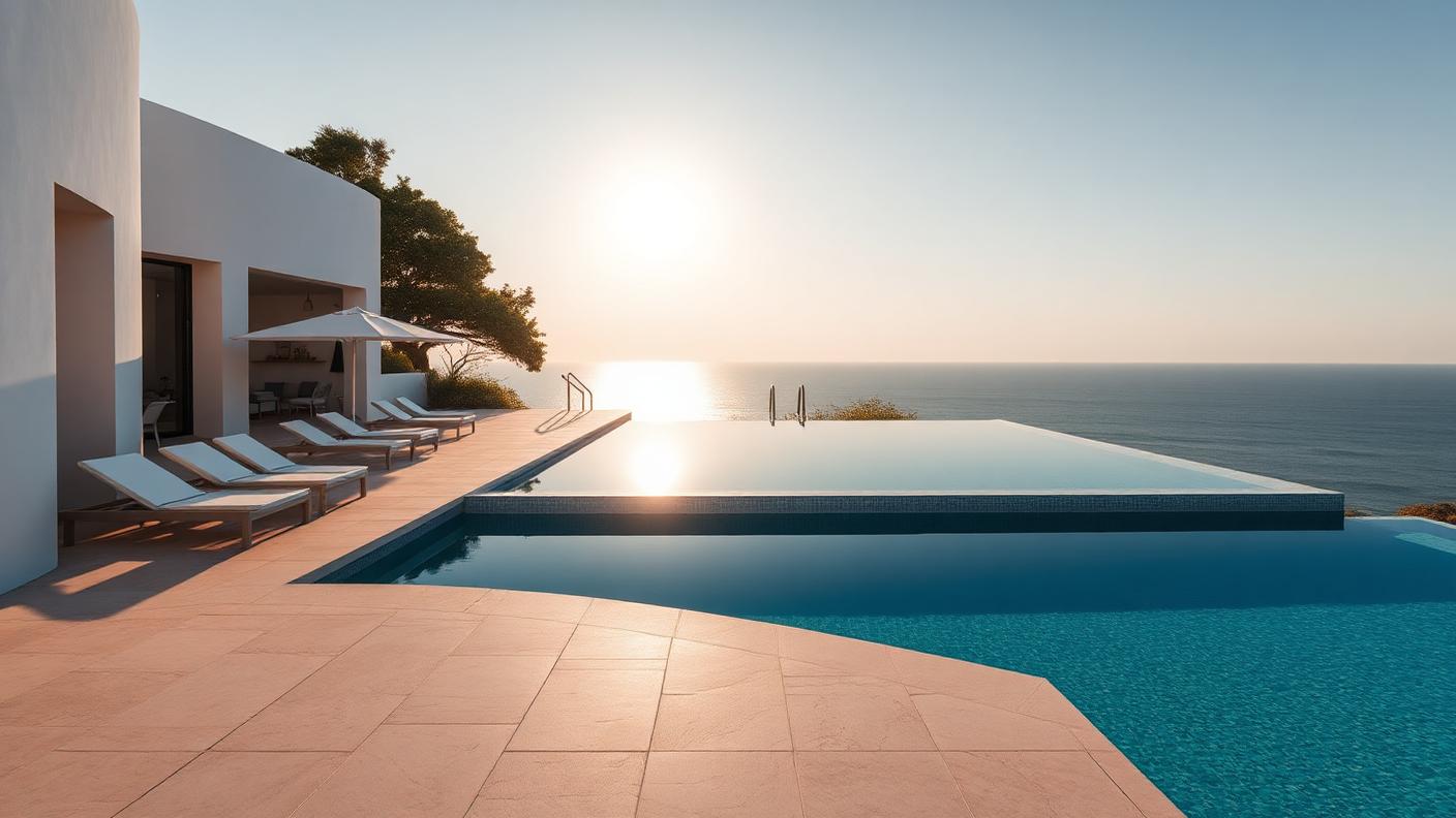P1 Forward Pool Designs design concept visualisation photo modern home and garden. Images Created by www.future-home.shop