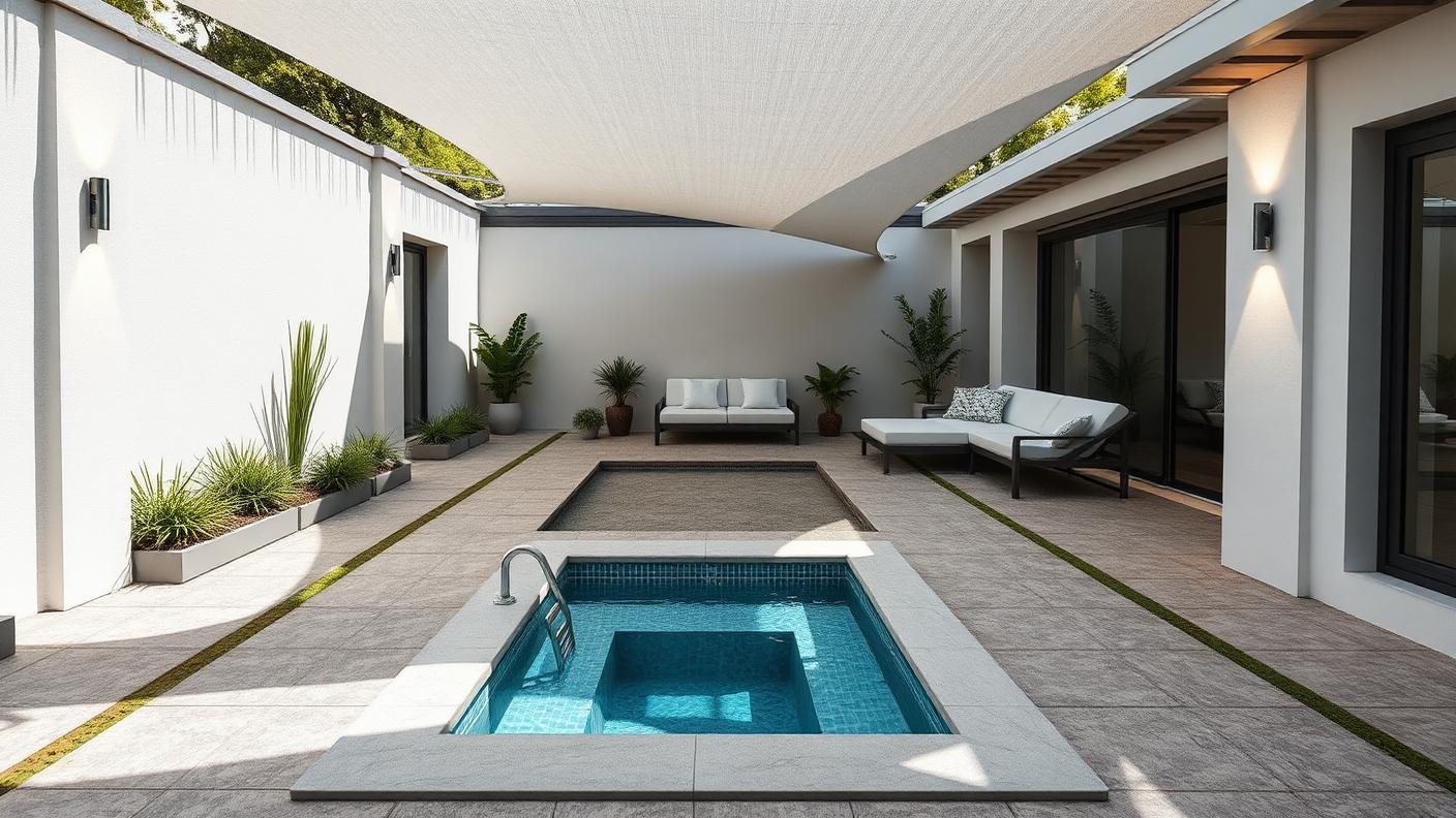 P3 Forward Pool Designs design concept visualisation photo modern home and garden. Images Created by www.future-home.shop