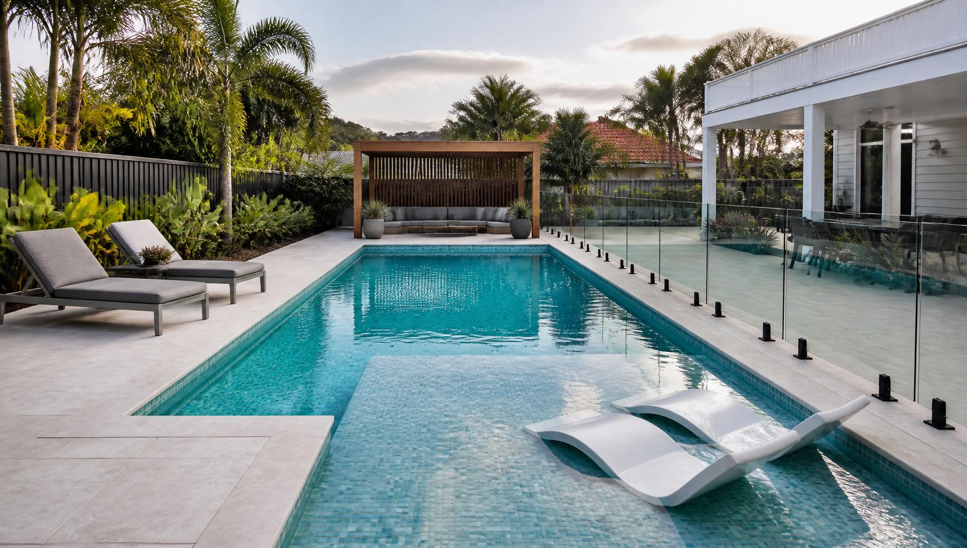 Swimming Pools Plunge pools and compact pool shapes that still fit on a small parcel of land. Images Created by www.future-home.shop