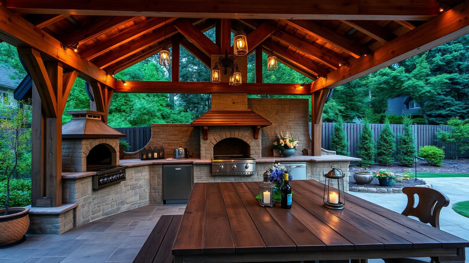 Rustic Wooden Home Ideas and Designs in the Modern World of Home Design feature article Heavy timber pergolas, reclaimed hardwood. Images Created by www.future-home.shop